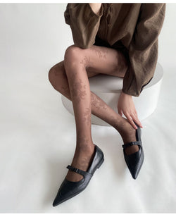 Espresso Floral Sheers