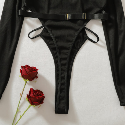 Detailed view of seam and strap construction