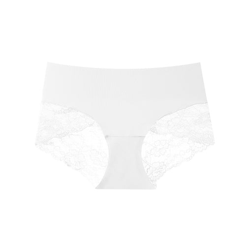 Amara | Lace-trim seamless briefs